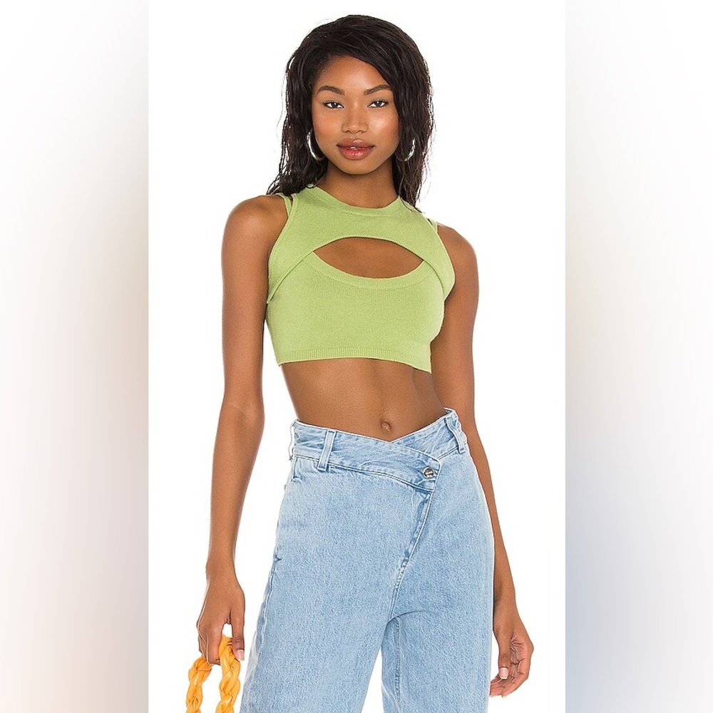 Guizo arched cut out bra top NWOT